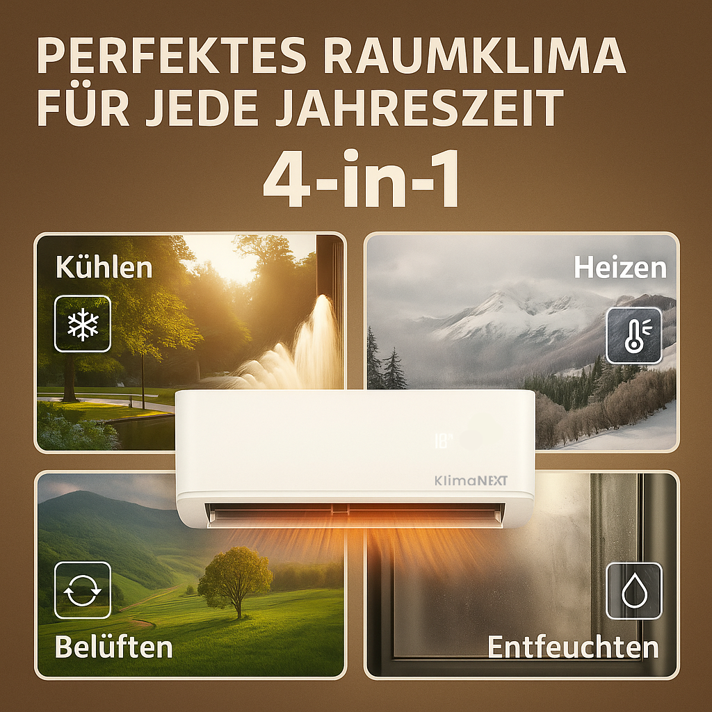 Klimanext iCool 900s (2,6kW) Komplettset