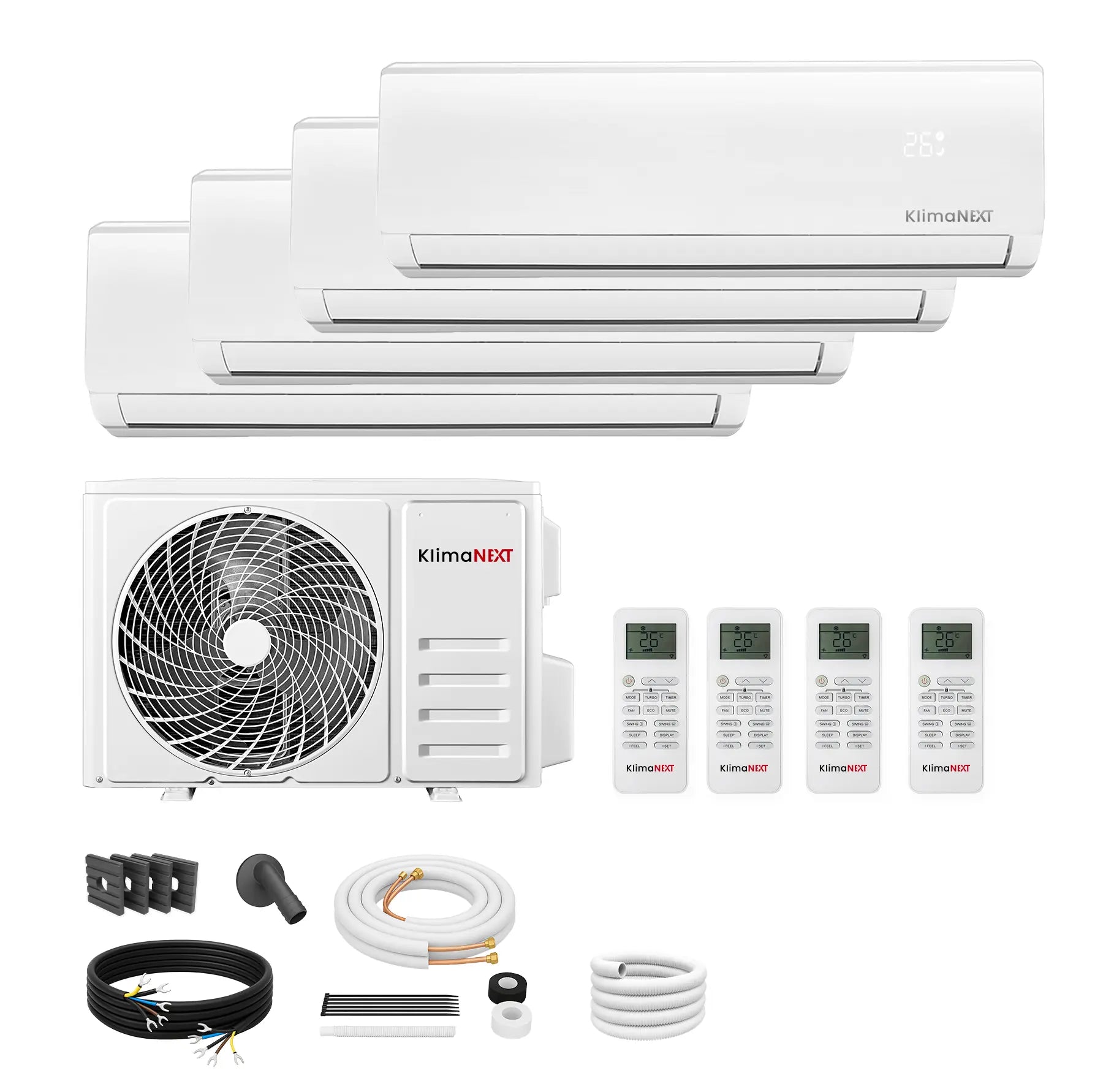 Klimanext Mutli4 iCool 3200X (9,1 kW) Komplettset